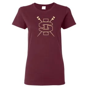 100% Cotton Ignatius Chicago Crew Women's Team Spirit T-Shirt