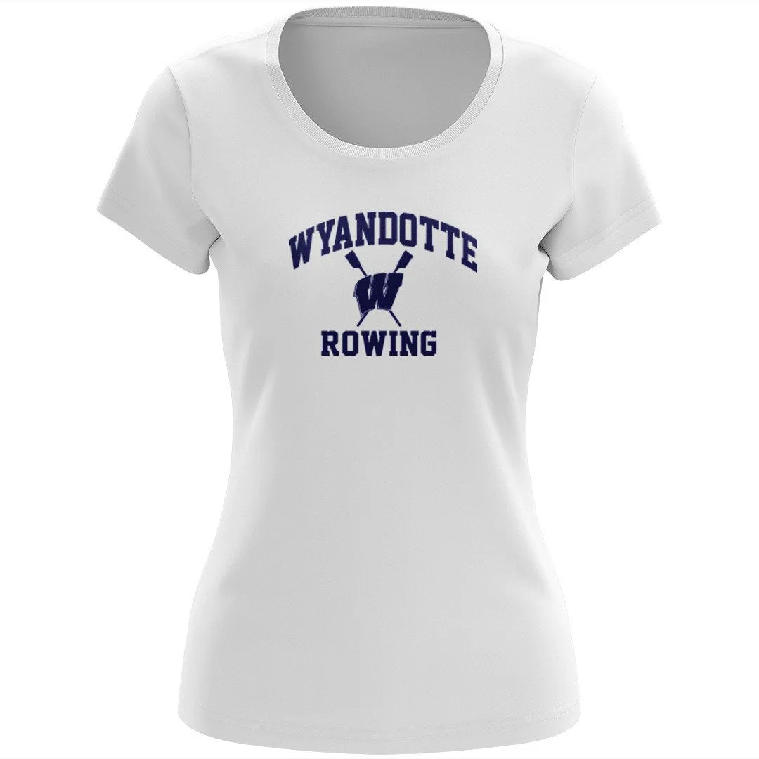 100% Cotton Wyandotte Rowing Women's Team Spirit T-Shirt