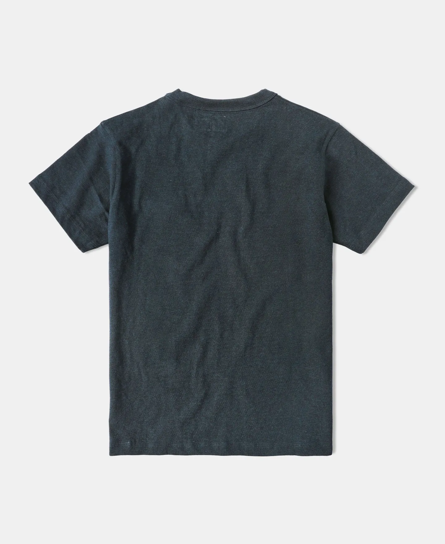 1930s Slanted Pocket Tubular T-Shirt - Navy