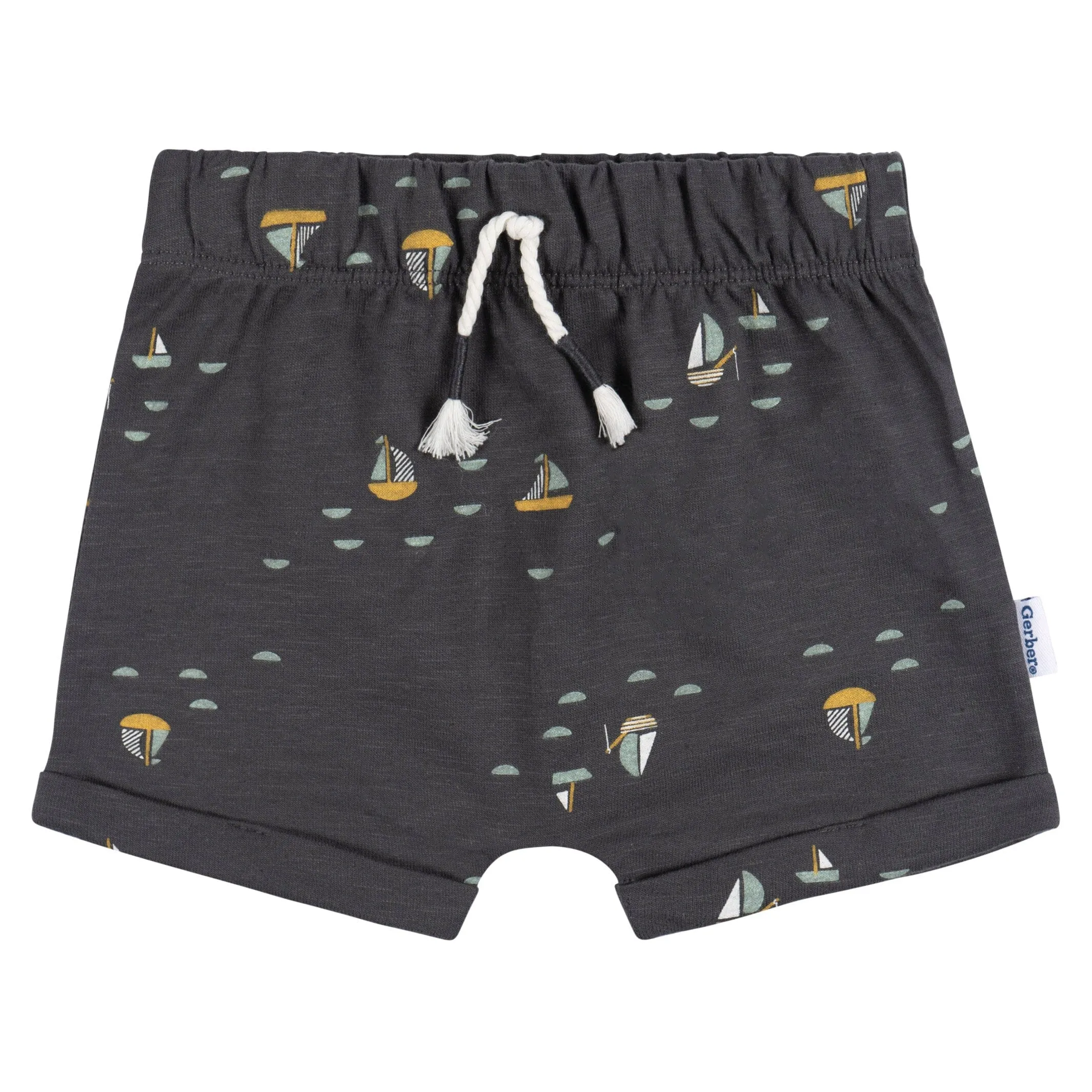 2-Piece Baby Boys Sailboats T-Shirt and Shorts Set