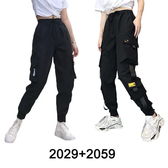 2021 Big Pockets Baggy Women's Cargo pants women High Waist Loose Fit  Sizes S - 3XL