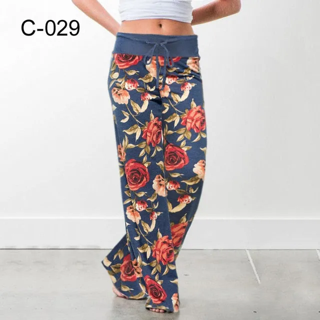 2021 Palazzo Female Sports Pants Wide Leg Pant High Waist Baggy Size 3 XL