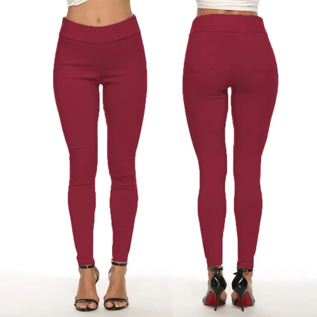 2021  Women Pencil Pants Trousers Slim Jeggings Sizes S - 3XL