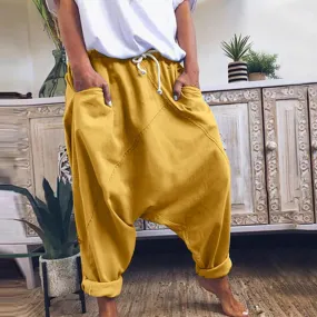 2021 Women's Drawstring Baggy Long Harem Pants Sizes S - 3XL