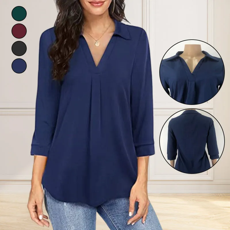 3/4 Sleeve Chiffon Shirt