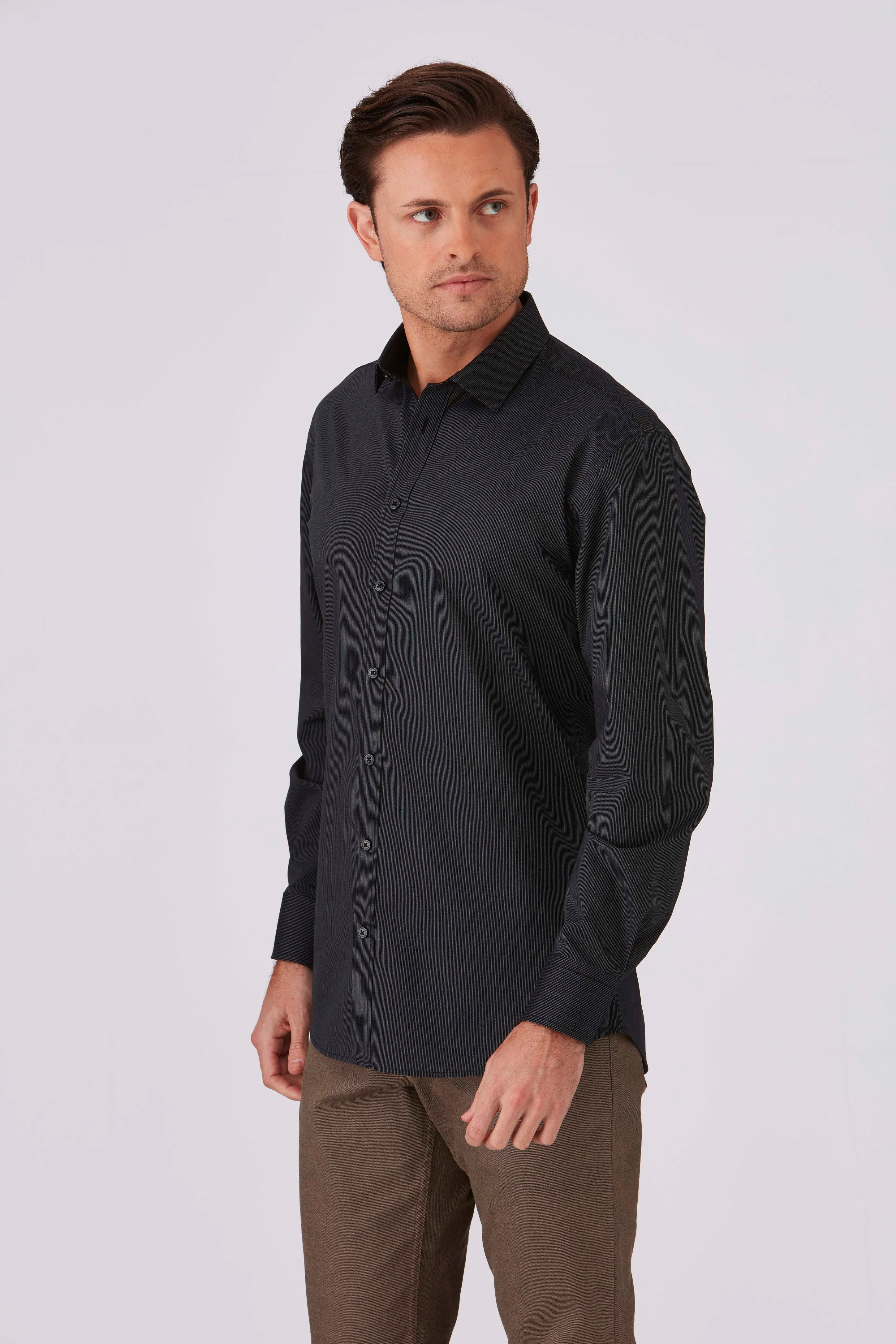 4257 Men's Expresso Long Sleeve Blouse