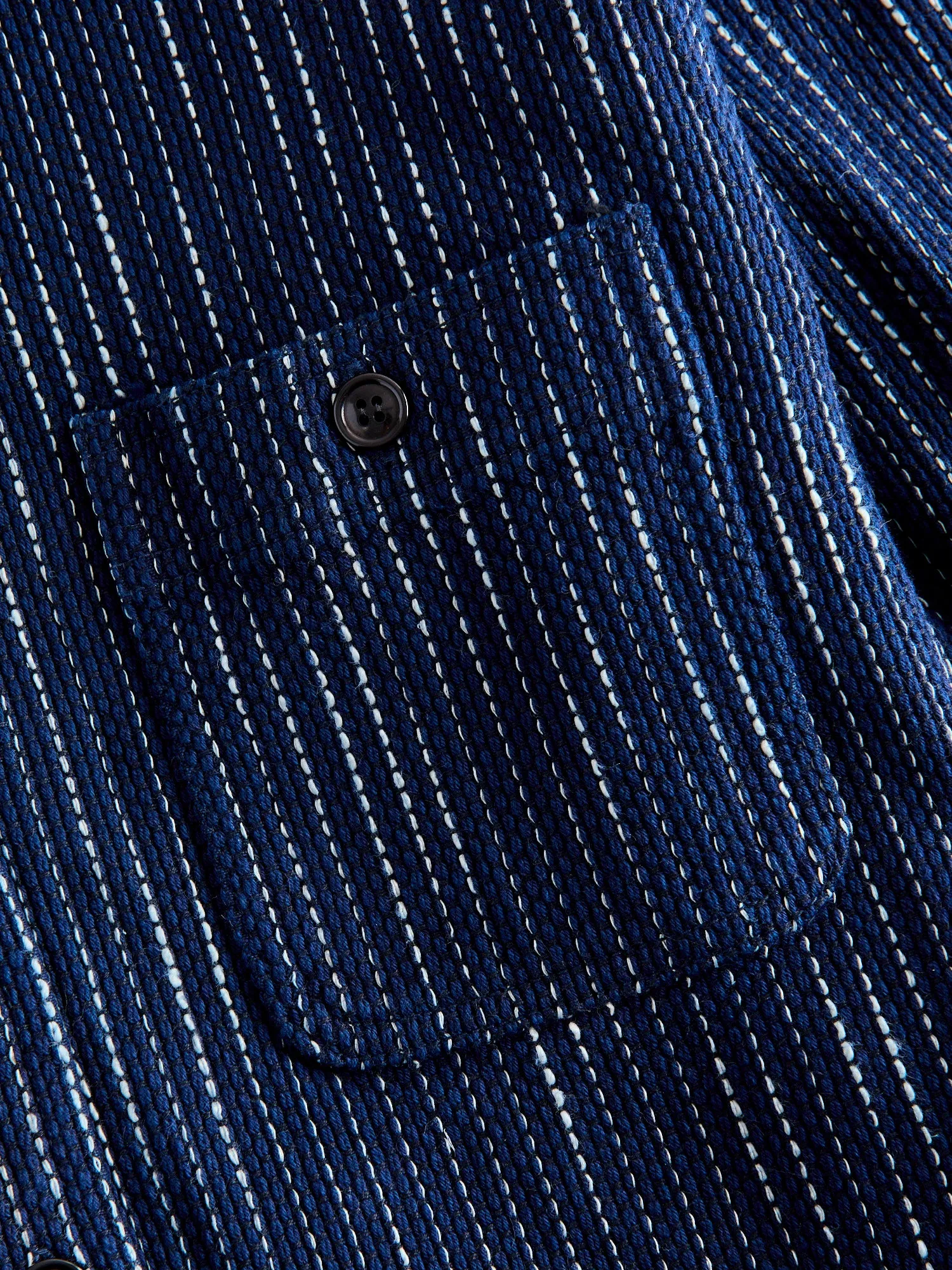 5709 "Rain Kasuri" Work Shirt in Indigo Sashiko