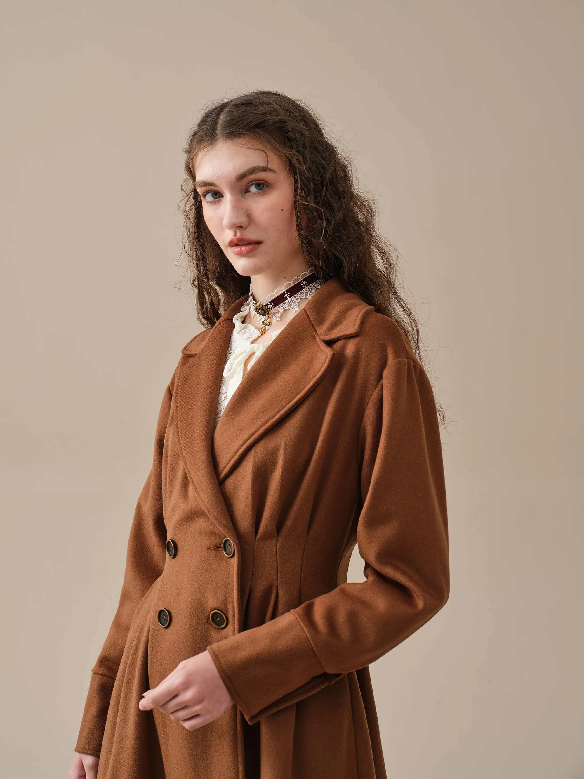 A ROMANCE 31 | DOUBLE BREASTED WOOL COAT