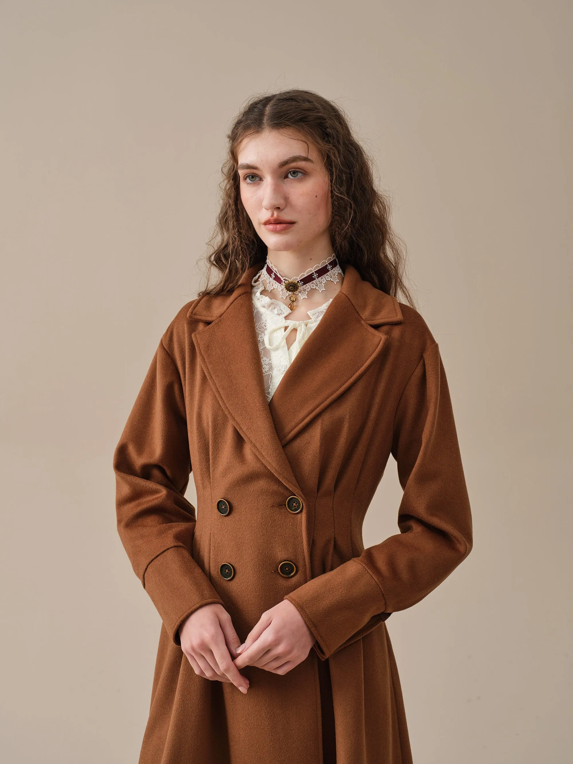 A ROMANCE 31 | DOUBLE BREASTED WOOL COAT