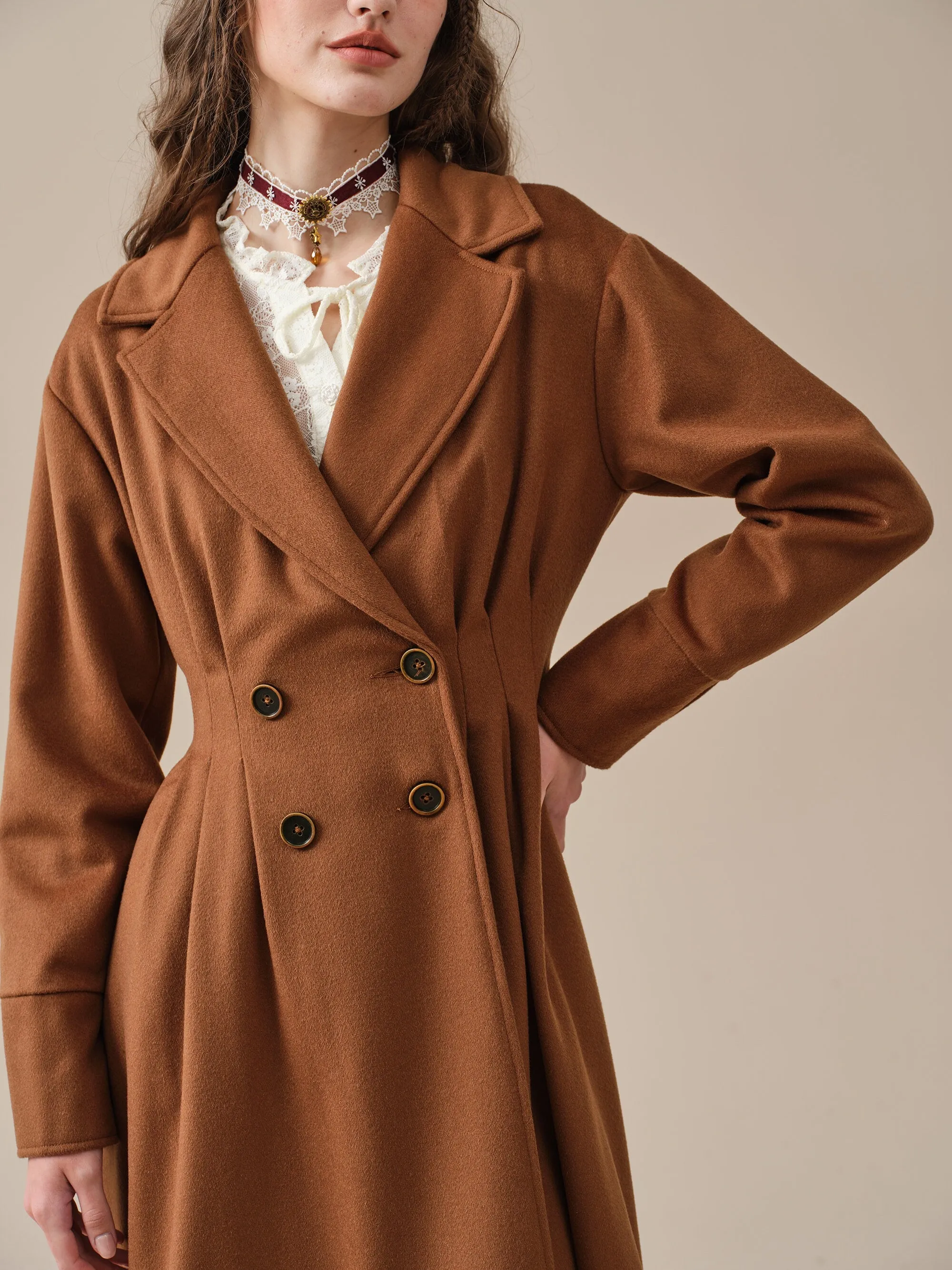 A ROMANCE 31 | DOUBLE BREASTED WOOL COAT