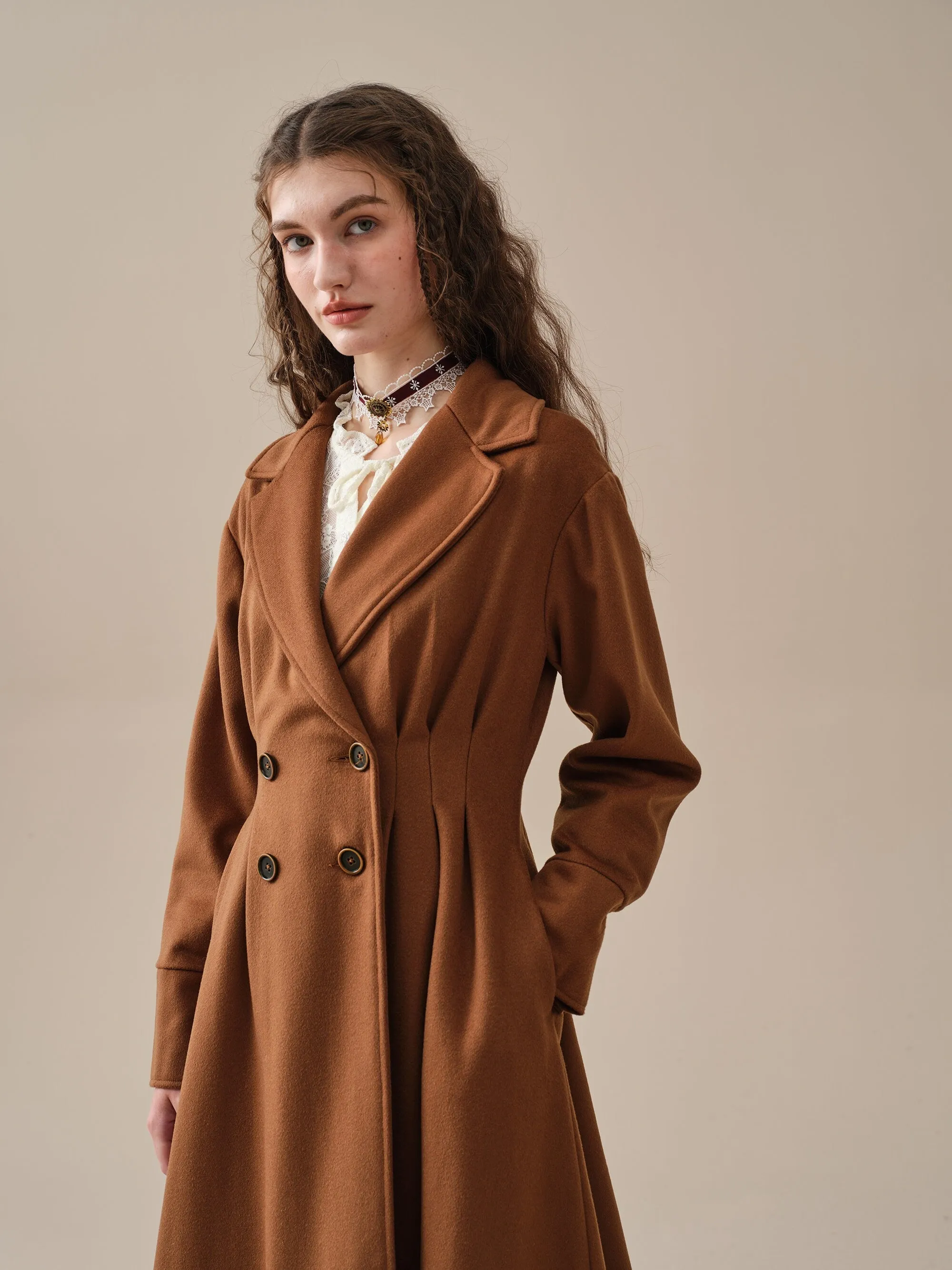 A ROMANCE 31 | DOUBLE BREASTED WOOL COAT