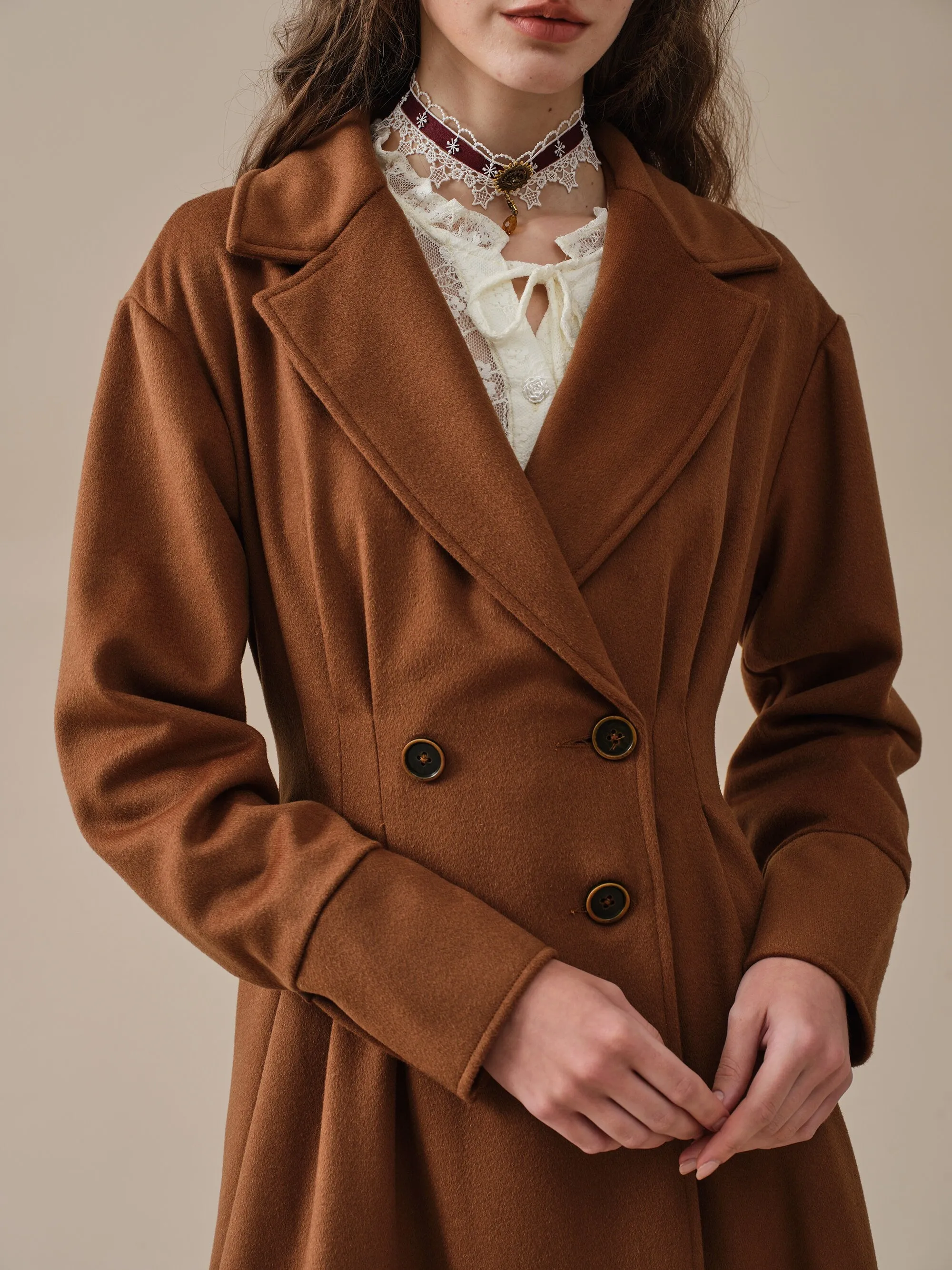 A ROMANCE 31 | DOUBLE BREASTED WOOL COAT