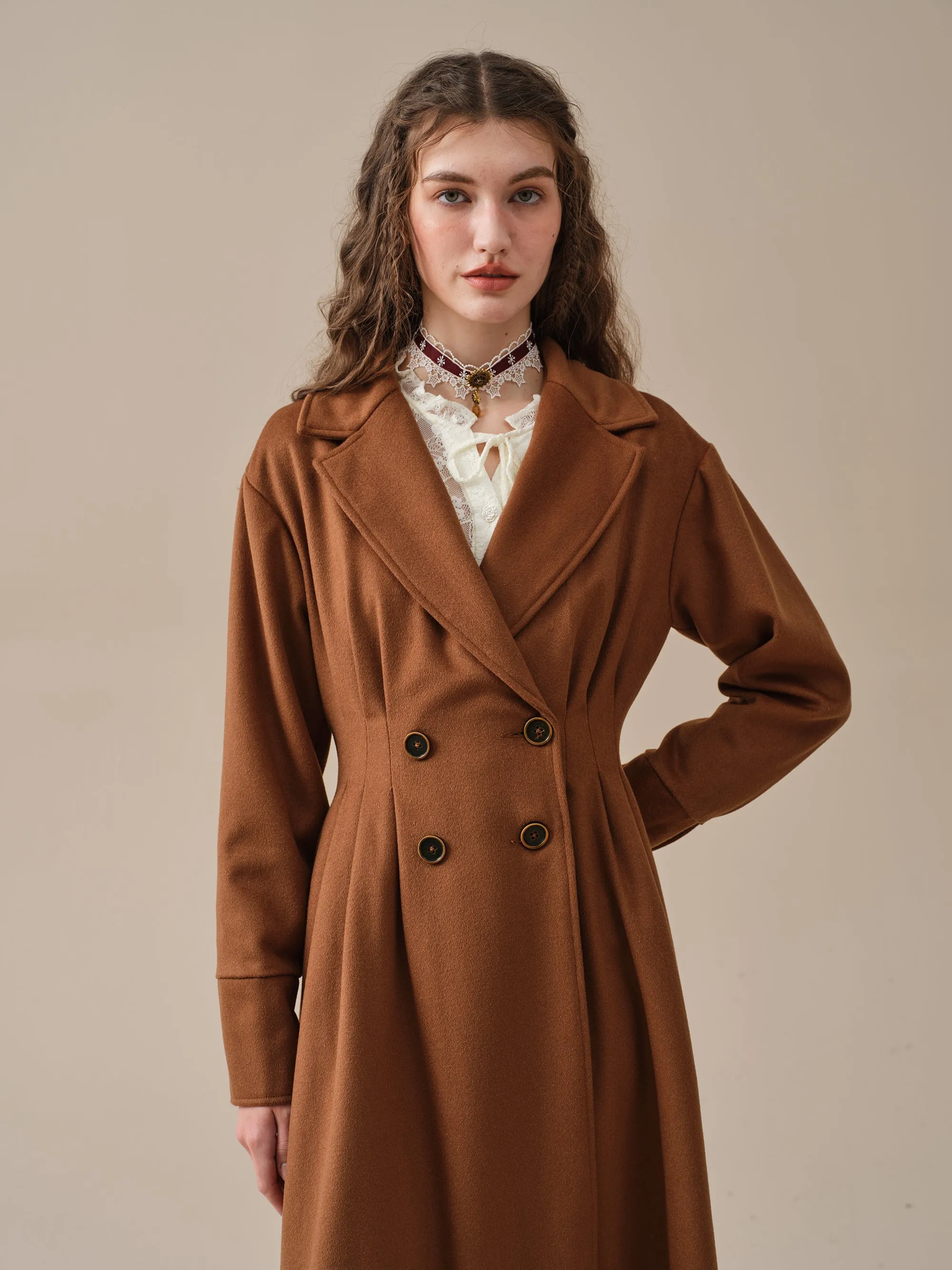 A ROMANCE 31 | DOUBLE BREASTED WOOL COAT