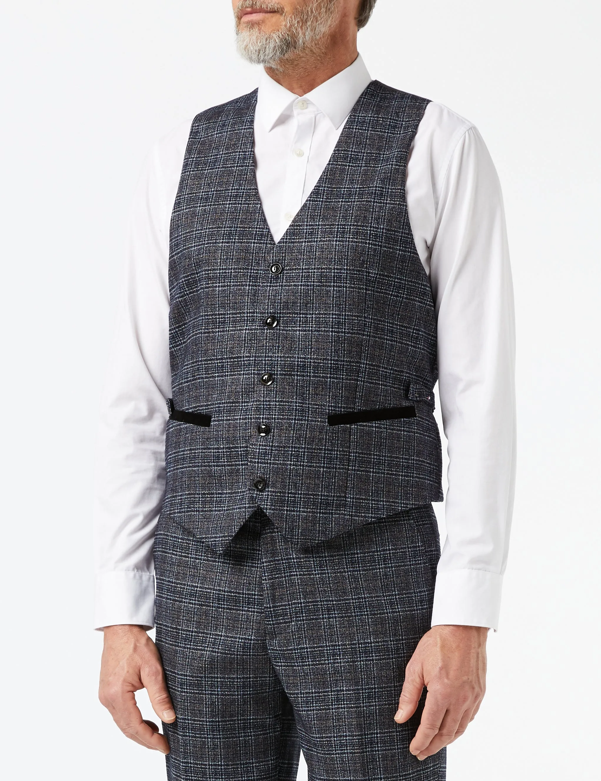 ABEL- GREY TWEED CHECK SUIT