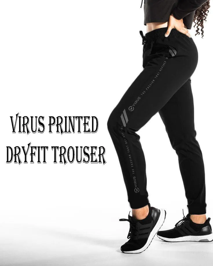 Active wear Trouser with Zipper Pocket Virus for female's