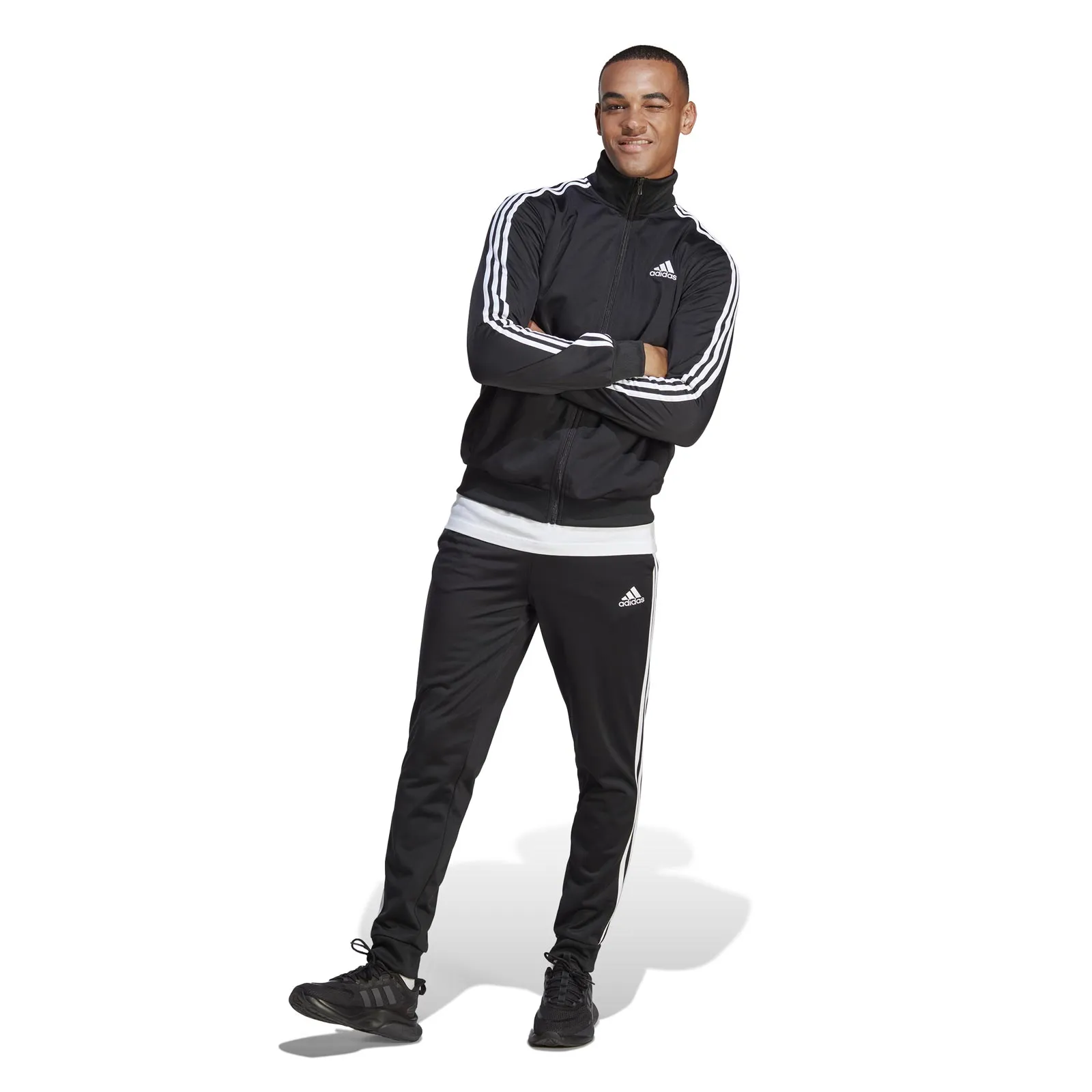 adidas 3-Stripes Tricot Mens Tracksuit