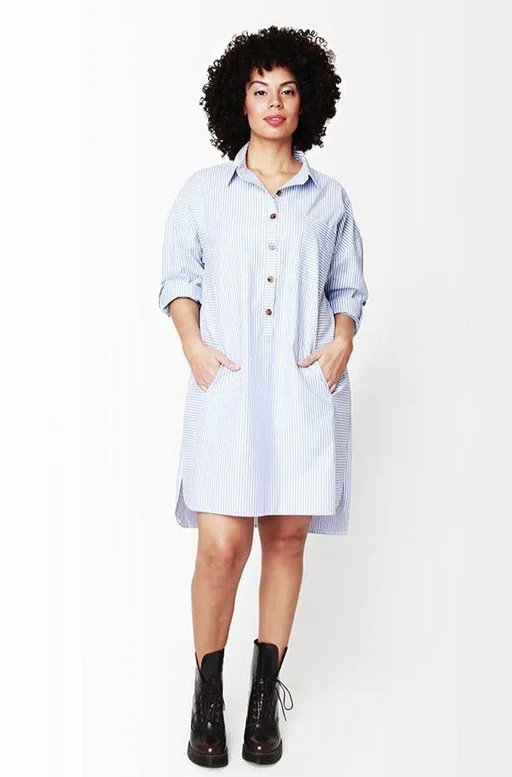 Alaia Shirt Dress // Striped