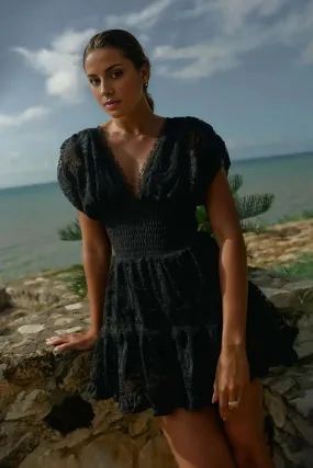 Alicia Lace Dress in Black