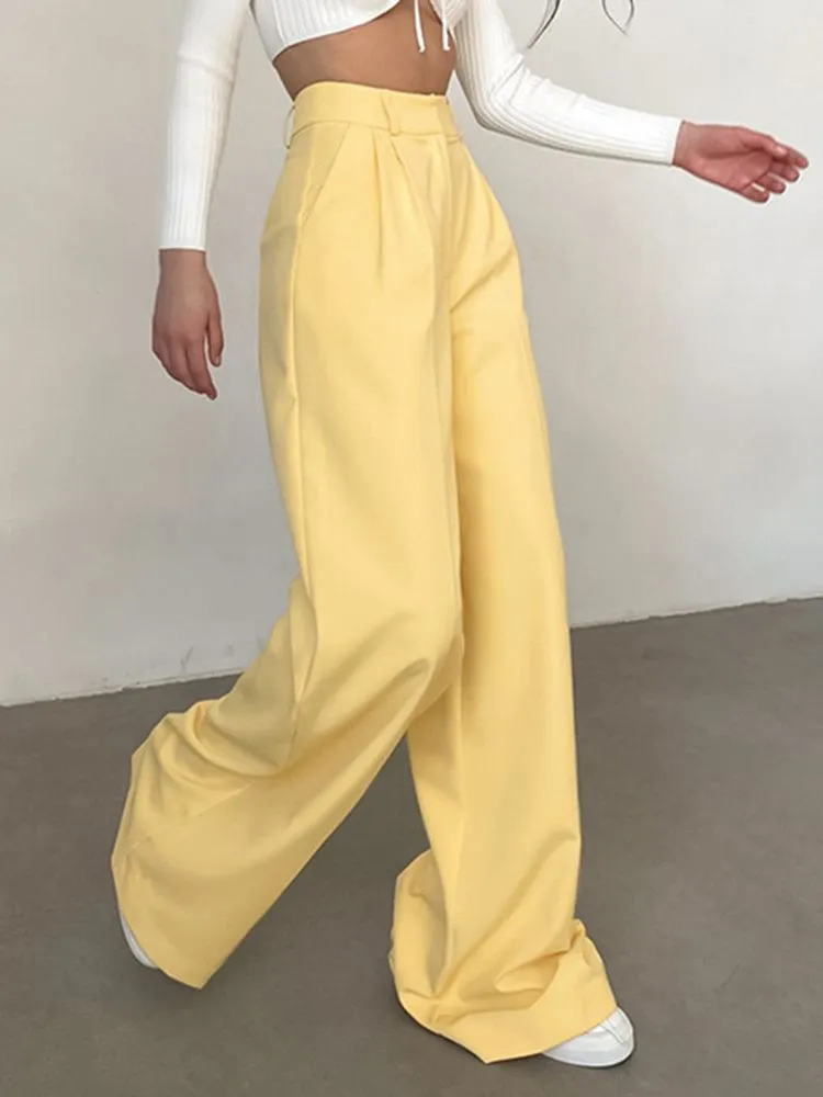 All-Match Pleated Casual Palazzo Pants