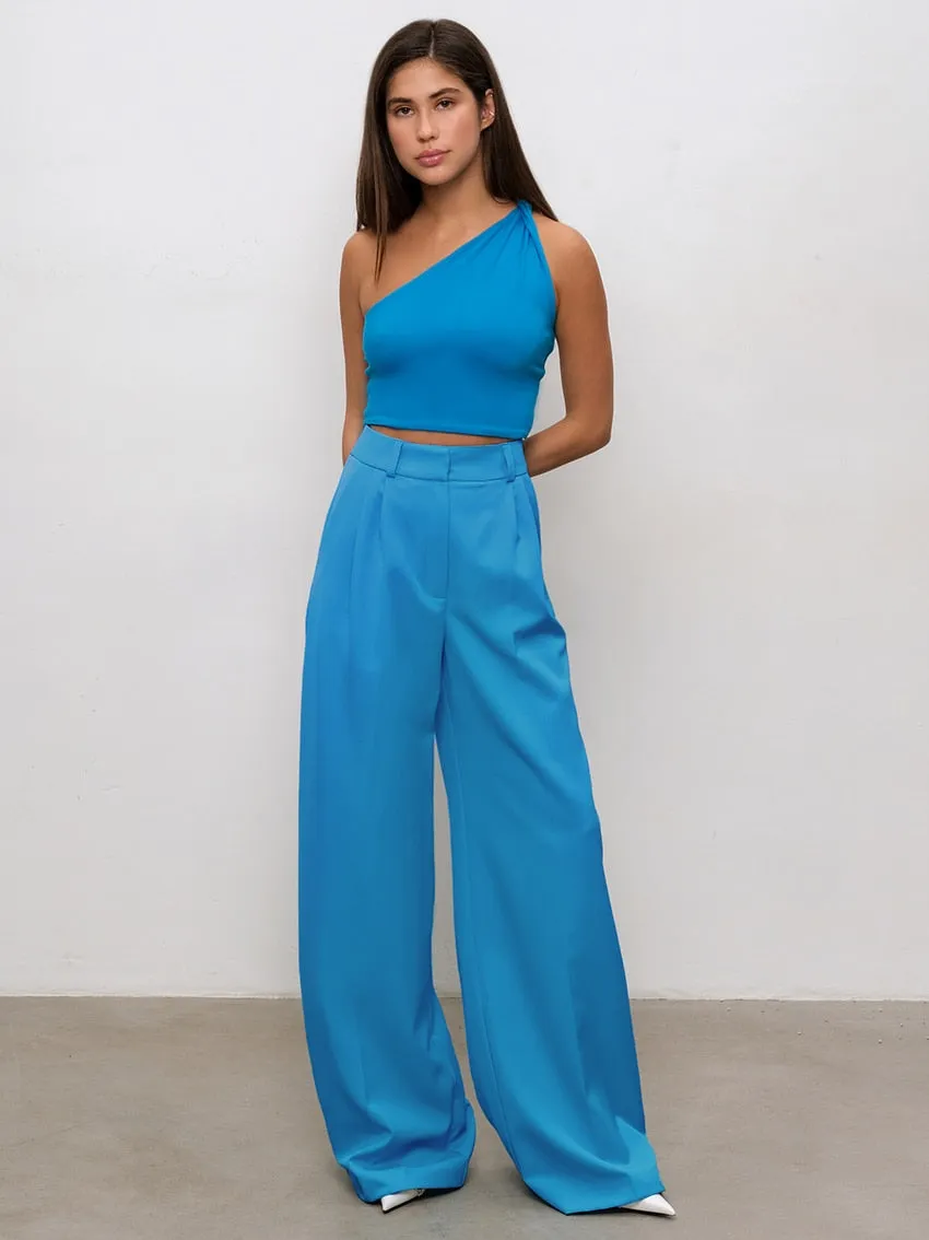 All-Match Pleated Casual Palazzo Pants