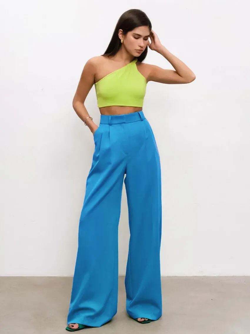 All-Match Pleated Casual Palazzo Pants