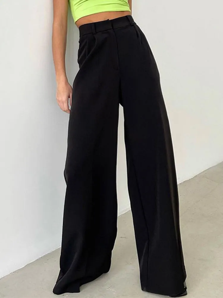 All-Match Pleated Casual Palazzo Pants