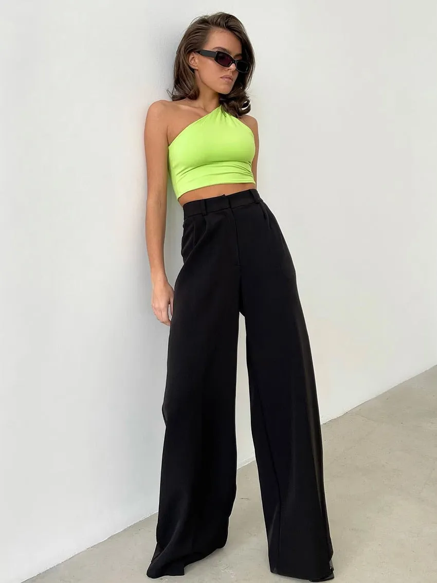 All-Match Pleated Casual Palazzo Pants