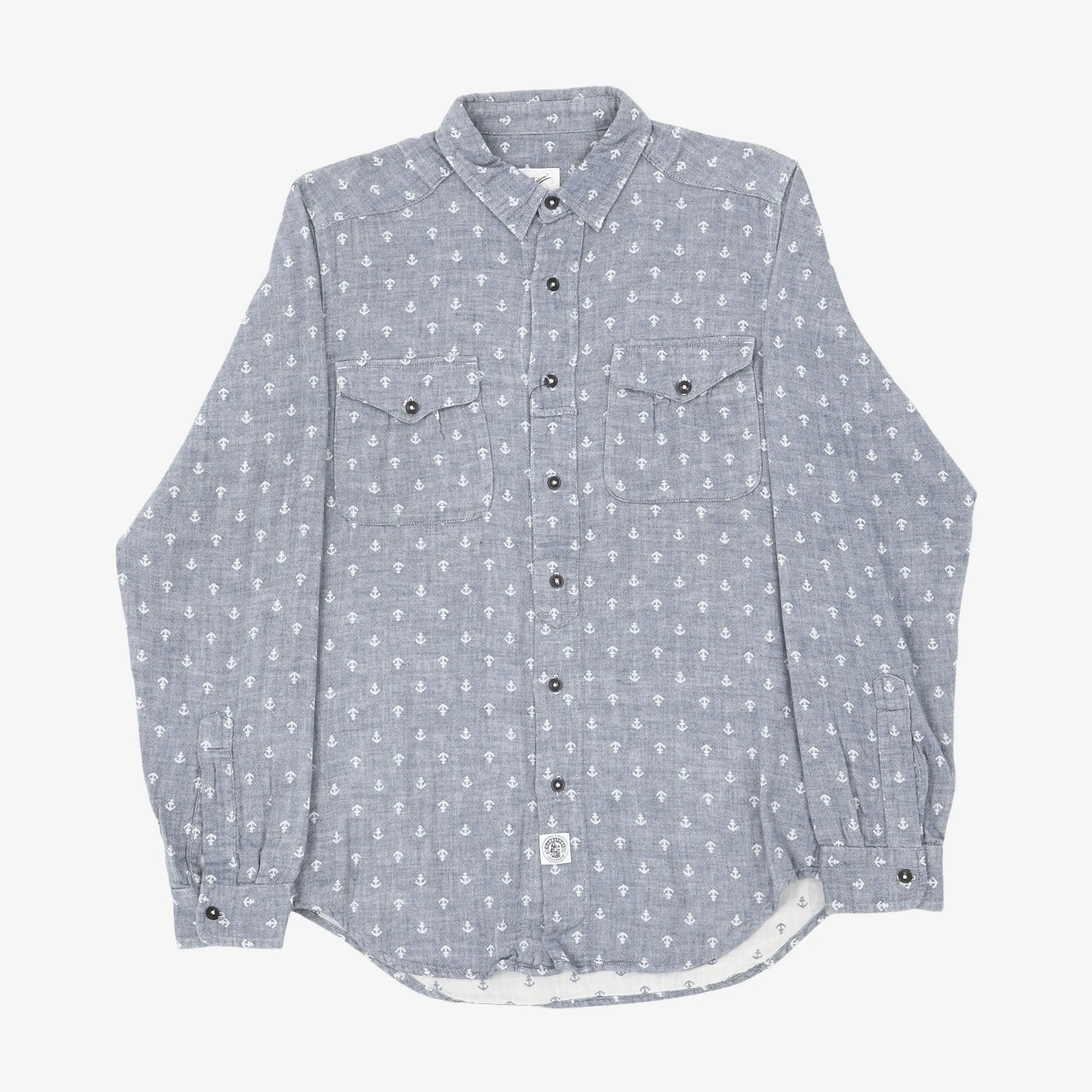 Anchor Print Work Shirt