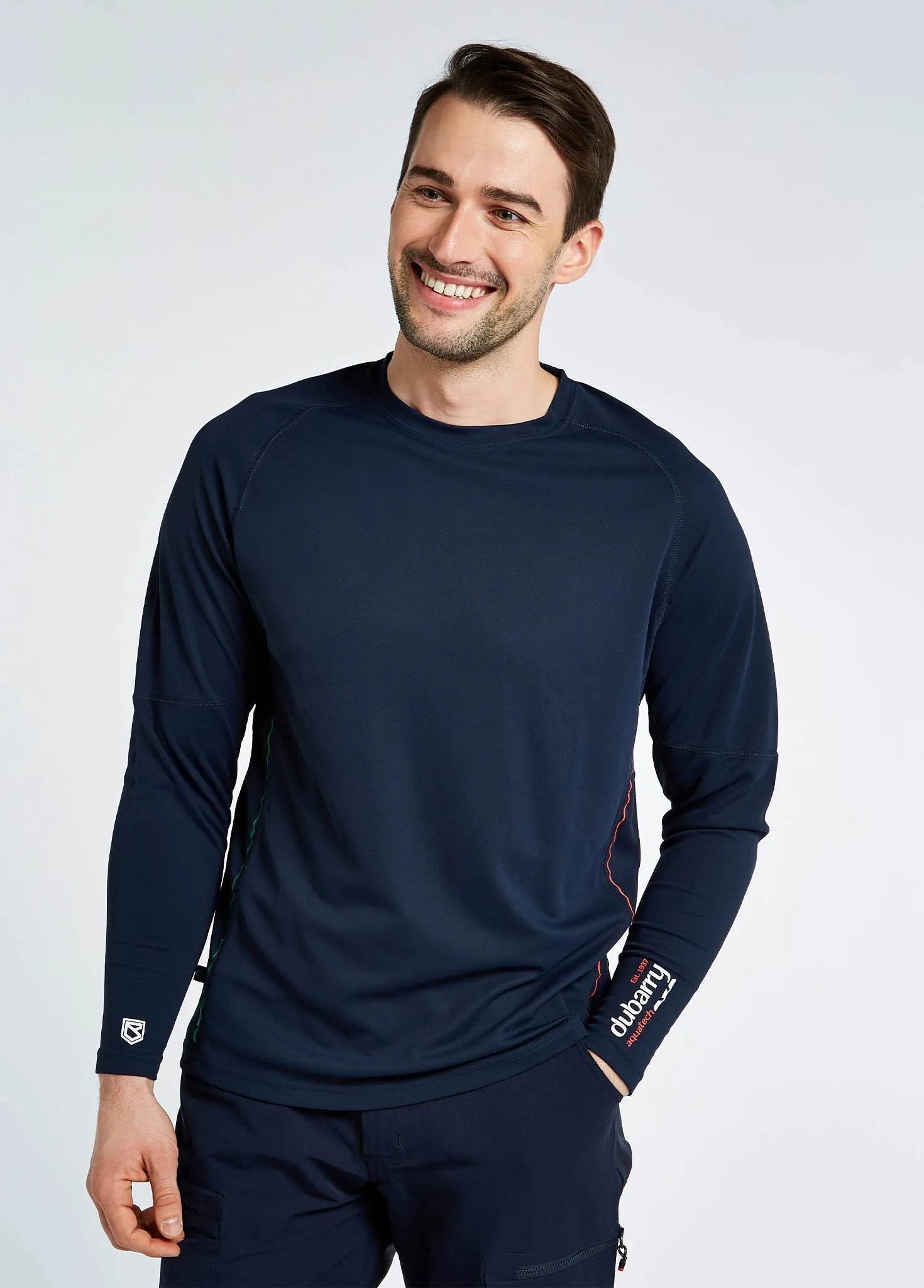 Ancona Mens Long-sleeved t-shirt - Navy