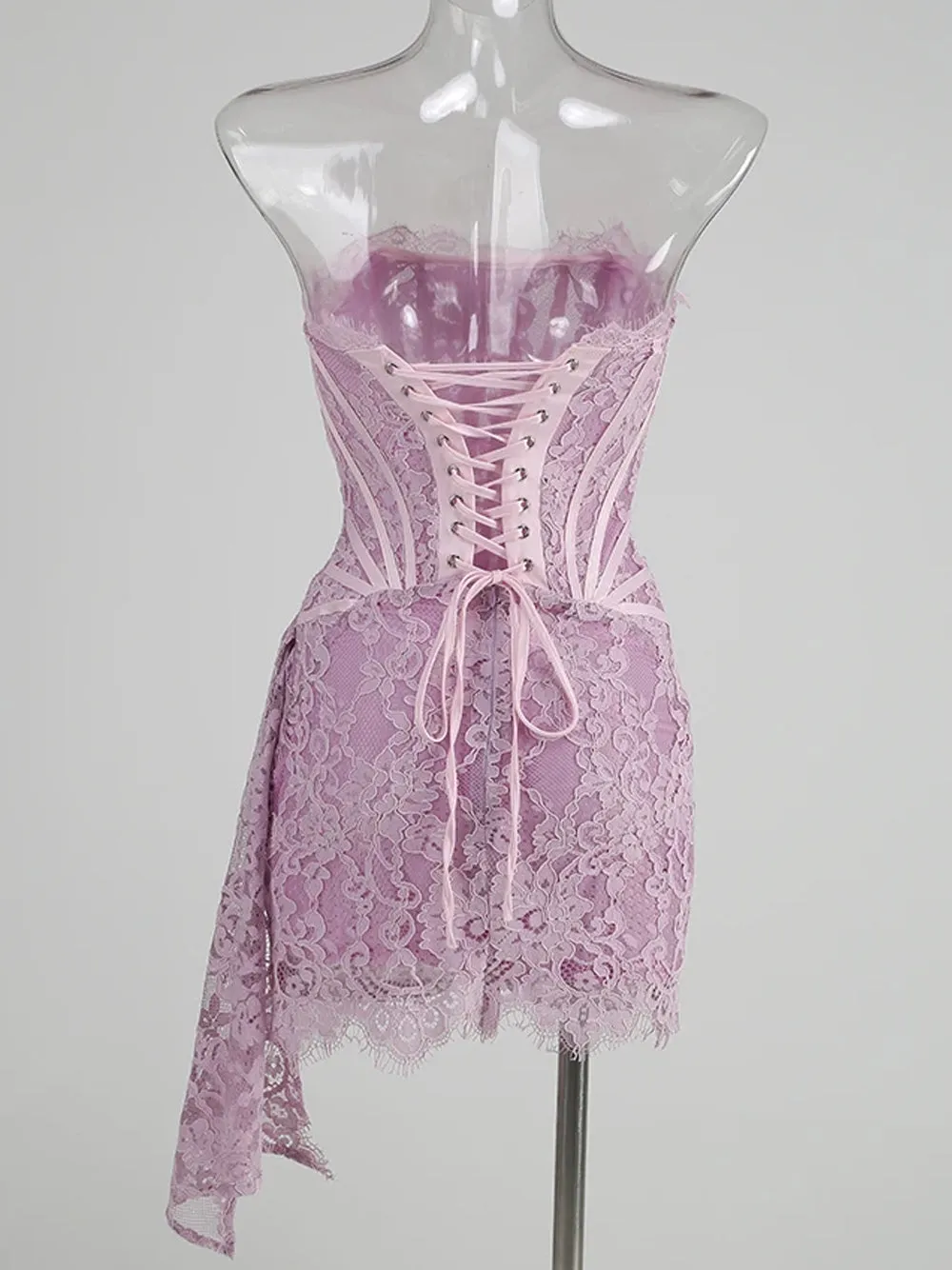 ANGELIC Mini Dress in Lavender