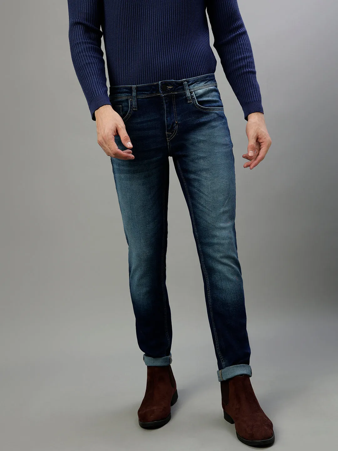 Antony Morato Men Solid Slim Fit Jeans