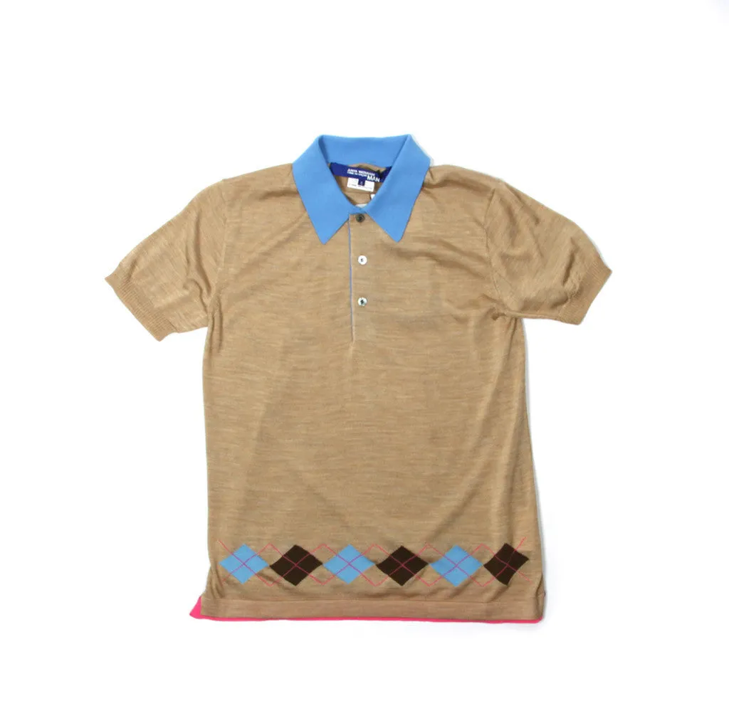 Argyle Silk Polo