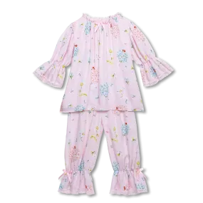 ARIANNA - GIRLS VISCOSE PYJAMA PINK LADYBUG PRINT