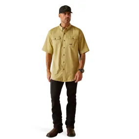 Ariat Men's Rebar Made Tough VentTEK Peatmoss Heather DuraStretch Work Shirt