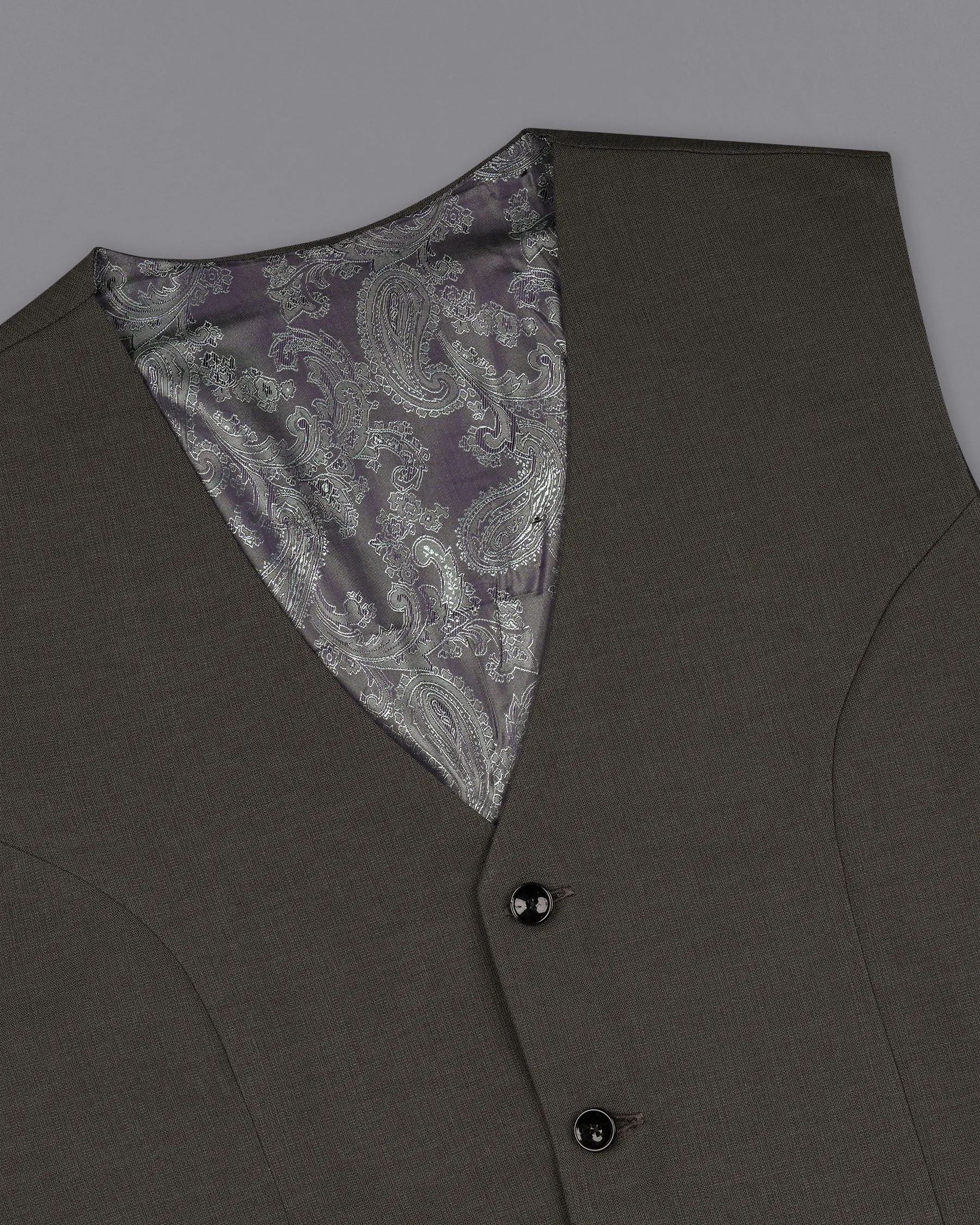 Armadillo Green Solid Premium Cotton Suit