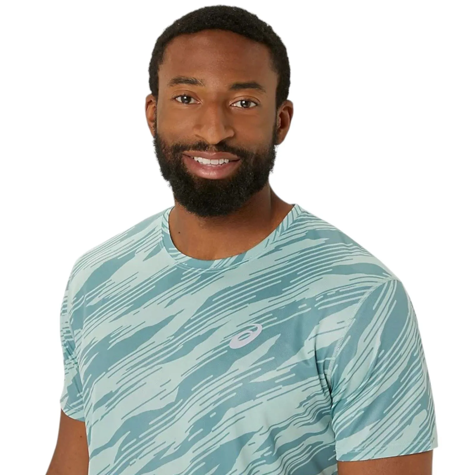 Asics Core All Over Print Mens Short Sleeved T-Shirt