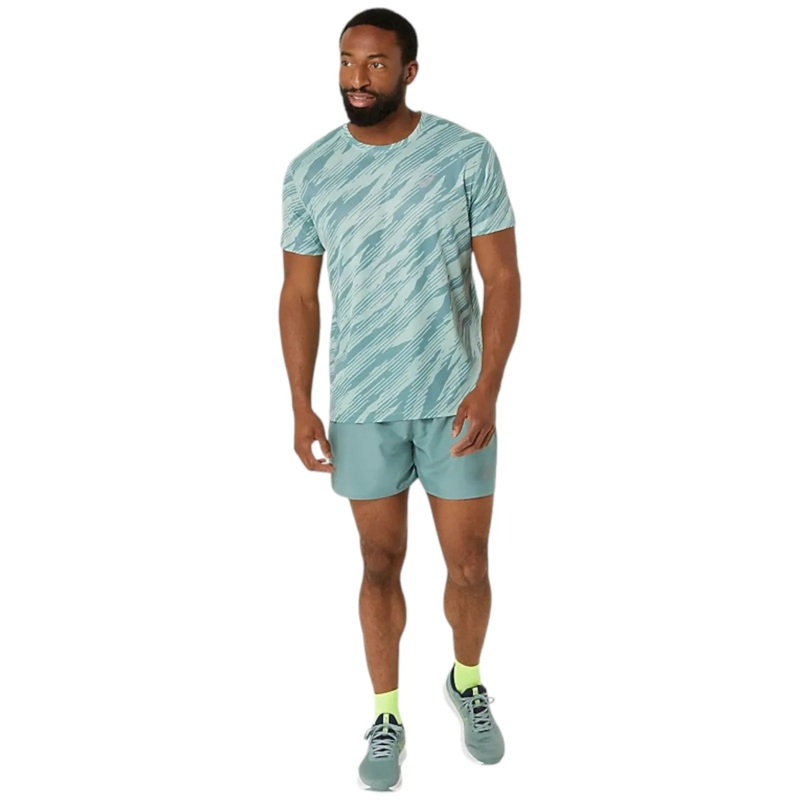 Asics Core All Over Print Mens Short Sleeved T-Shirt