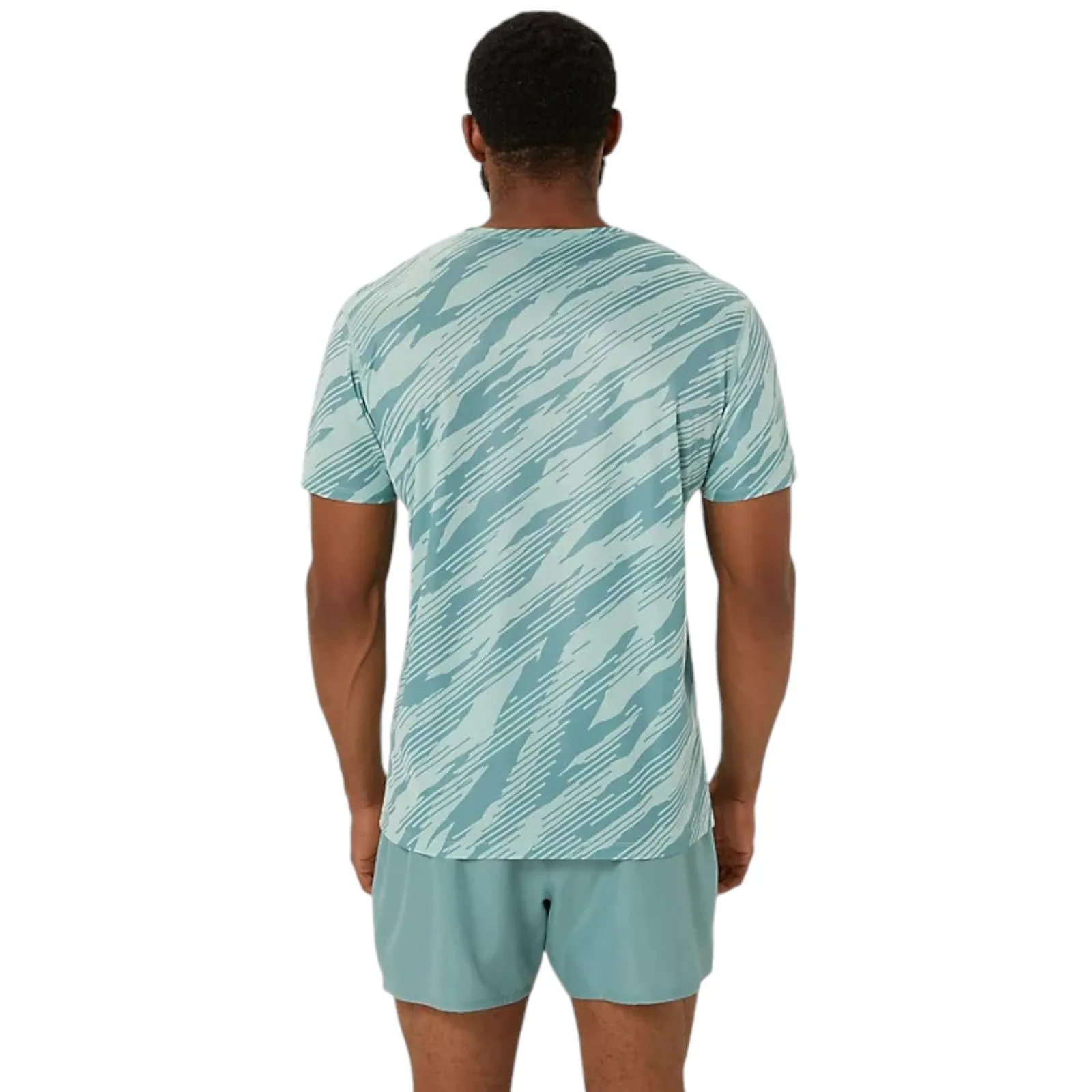 Asics Core All Over Print Mens Short Sleeved T-Shirt