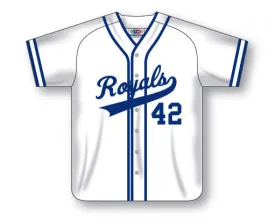 Athletic Knit Custom Made Full Button Baseball Jersey