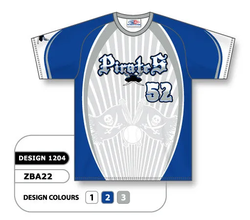 Athletic Knit Custom Sublimated Crew Neck Baseball Jersey Design 1204