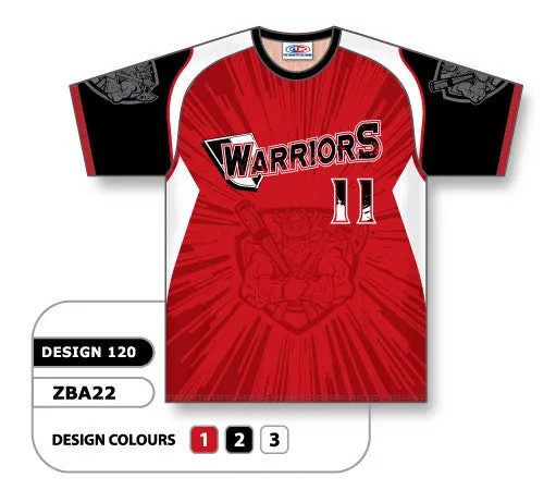 Athletic Knit Custom Sublimated Crew Neck Baseball Jersey Design 1205