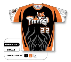 Athletic Knit Custom Sublimated Crew Neck Baseball Jersey Design 1207