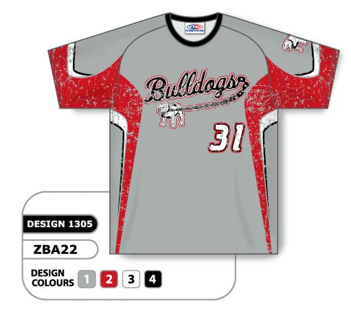 Athletic Knit Custom Sublimated Crew Neck Baseball Jersey Design 1305