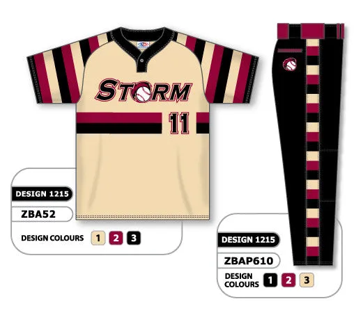 Athletic Knit Custom Sublimated Matching Baseball Uniform Set Design 1215