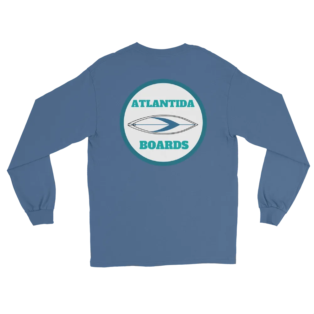 Atlantida Boards Blue Basic Men’s Long Sleeve Shirt