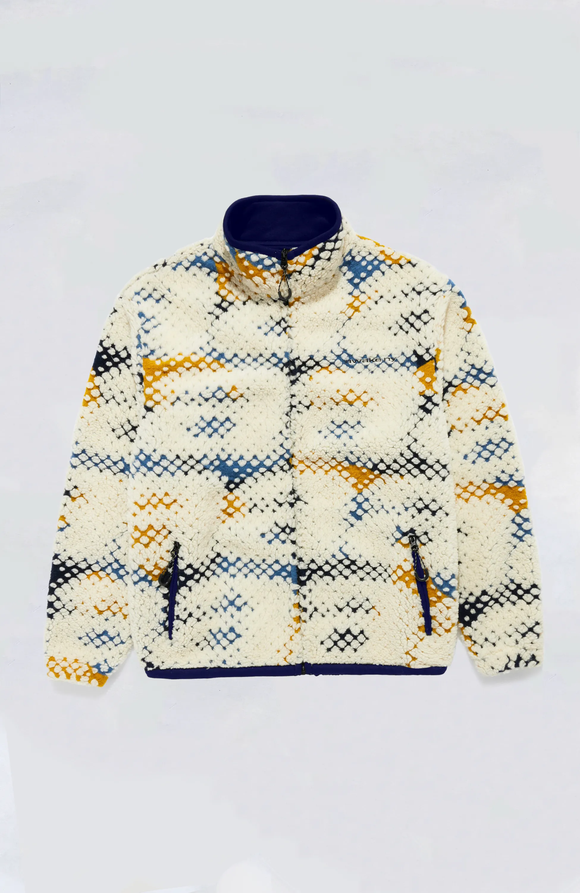 Awake NY - Printed “A” Fleece Zip Jacket