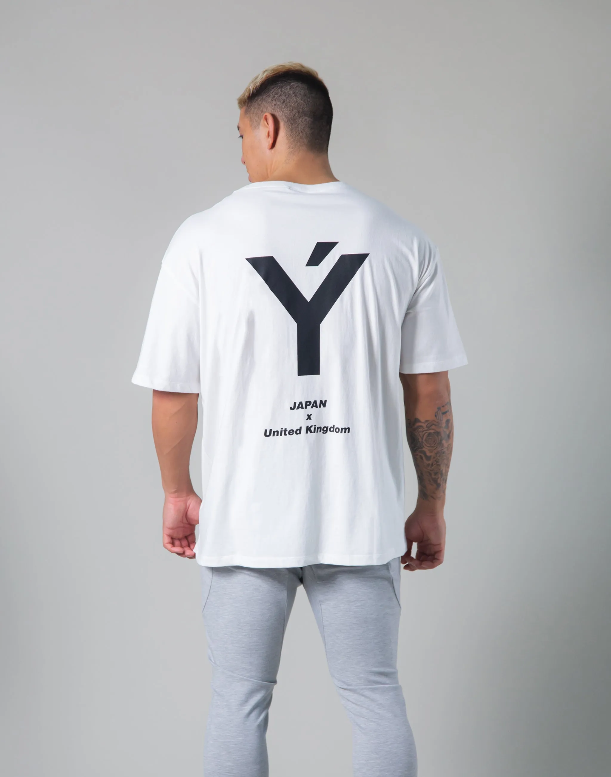 Back Big Y Logo Big T-shirts - White