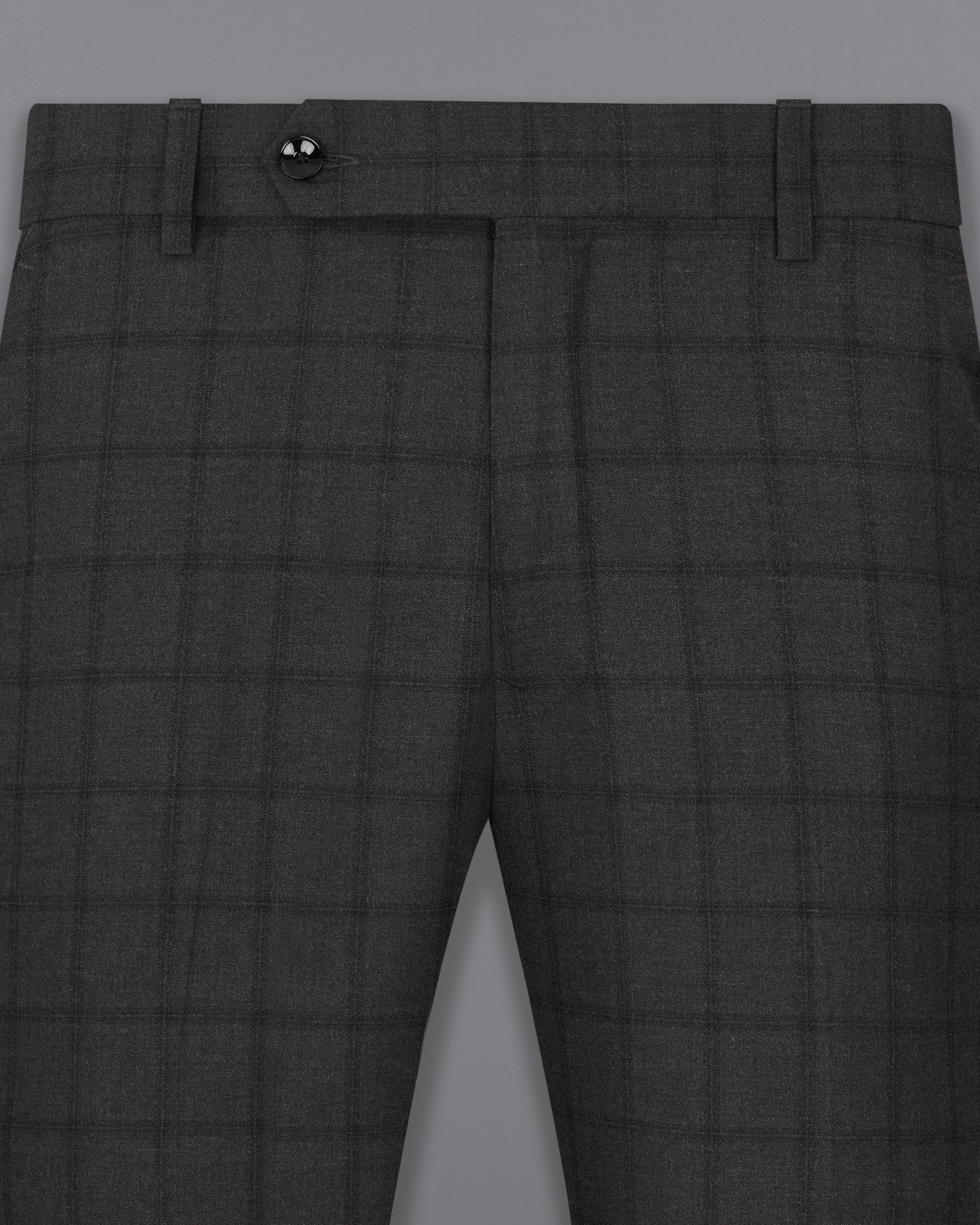 Baltic Black Windowpane Single Breasted Suit