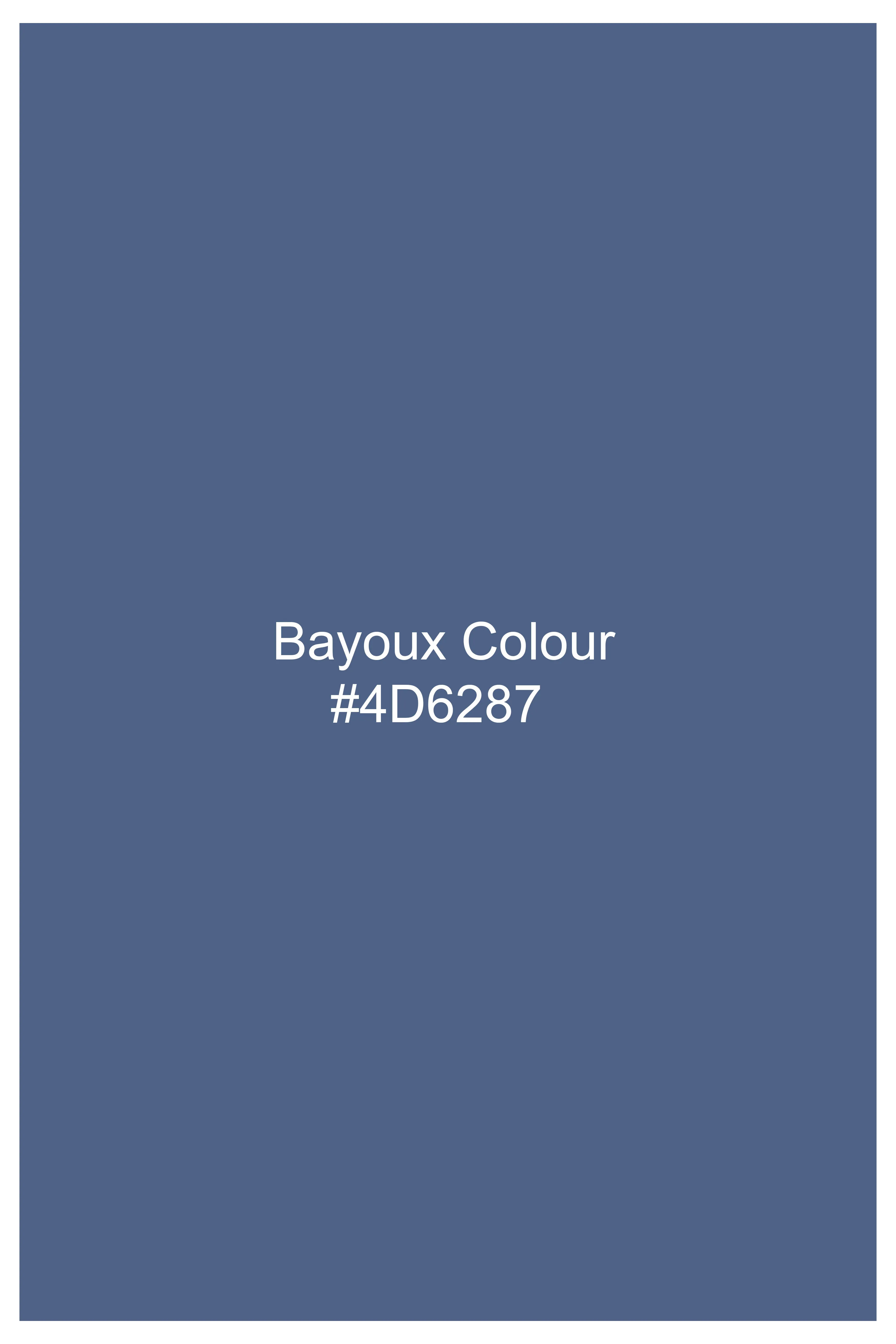 Bayoux Blue Mildly Distressed Whiskering Wash Denim