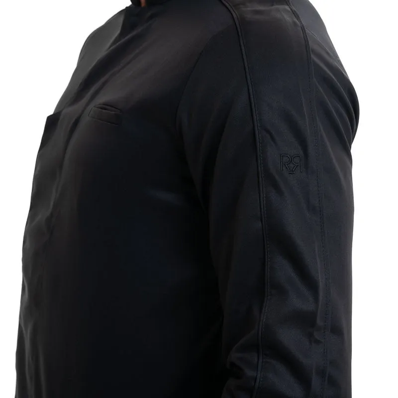 Bergame Black Long Sleeve Chef Coat - ROBUR